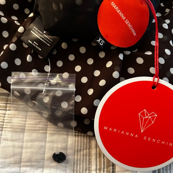 MARIANNA SENCHINA Mignolia Dress Brown & White - Picture 14 of 14